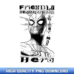 Marvel Spider-Man No Way Home u201CFriendly Neighborhood Herou201D - Luxury Sublimation PNG Collection