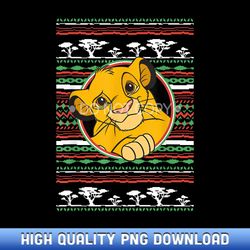 Disney The Lion King Simba Ugly Christmas Sweater Holiday - Boutique Sublimation Download Collection
