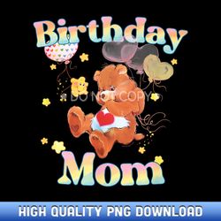 care bears birthday mom tenderheart bear retro mother's day - professional grade sublimation pngs
