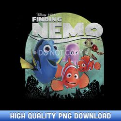 Disney Pixar Finding Nemo Group Shot Poster Graphic T- - Handpicked Sublimation PNG Selection