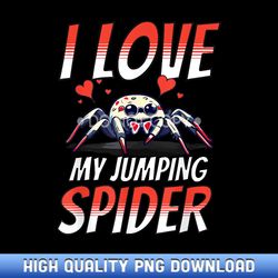 I Love My Jumping Spider Enclosure Hide For Spooder Dad Mom - Curated Sublimation PNG Bundle