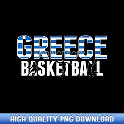 Greece Basketball Lovers Jersey Support Greek Baller Team - Artisanal Sublimation PNG Artworks