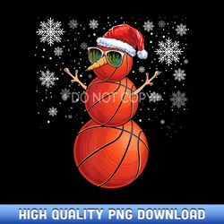 christmas basketball snowman basketball christmas - designer series sublimation downloads