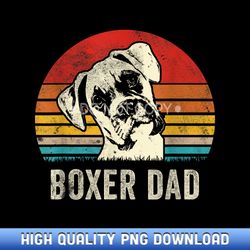vintage boxer dad ever daddy gifts dog dad father - contemporary sublimation digital assets