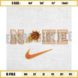 swoosh nike basketball embroidery design