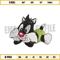 sylvester jr infant baby embroidery
