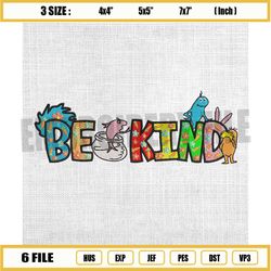 be kind dr seuss the lorax easter embroidery