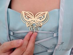 Brooch Butterfly | Elven Jewelry | Cosplay Elvish | Butterfly wings