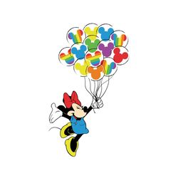 disney minnie mouse balloon lgbt pride svg