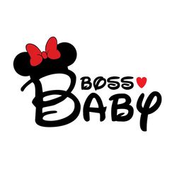 boss baby minnie mouse svg