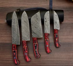 Elite Damascus Steel Chef Knife Set - 5 Pieces Premium knife set