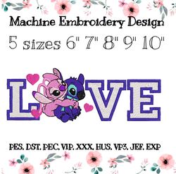 Embroidery design Stitch and Angel lovers