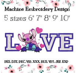 LOVE Embroidery design Stitch and Angel lovers