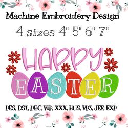 Embroidery design Happy Easter
