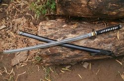 Katana Sword, Handmade Damascuse Steel Blade Sword, Japanese Samurai Sword, Personalized Gift, Tanto Sword, Wedding Gift