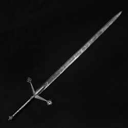 Handmade Scottish Claymore Damascus Sword, Medieval Swords, Battle Ready Viking Sword, Personalized Sword, Groomsmen Gif