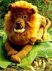 Lion Crochet Pattern | Gift for a children | Vintage knitting | Crochet toy | Vintage patterns | PDF | Instant download