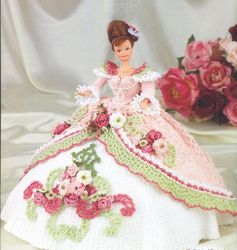 Vintage crochet dress for Barbie doll | Crochet dress pattern | Crochet pattern | PDF