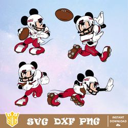 NIU Huskies Mickey Mouse Disney SVG, NCAA SVG, Disney SVG, Vector, Cricut, Cut Files, Clipart, Silhouette, Digital File