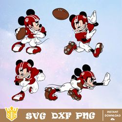 Indiana Hoosiers Mickey Mouse Disney SVG, NCAA SVG, Disney SVG, Vector, Cricut, Cut Files, Clipart, Digital Download