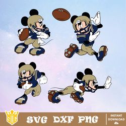 Navy Midshipmen Mickey Mouse Disney SVG, NCAA SVG, Disney SVG, Vector, Cricut, Cut Files, Clipart, Digital Download File
