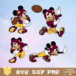 CMU Chippewas Mickey Mouse Disney SVG, NCAA SVG, Disney SVG, Vector, Cricut, Cut Files, Clipart, Digital Download File