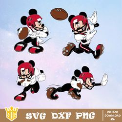SDSU Aztecs Mickey Mouse Disney SVG, NCAA SVG, Disney SVG, Vector, Cricut, Cut Files, Clipart, Silhouette, Download File