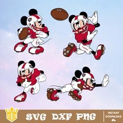 New Mexico Lobos Mickey Mouse Disney SVG, NCAA SVG, Disney SVG, Vector, Cricut, Cut Files, Clipart, Digital Download