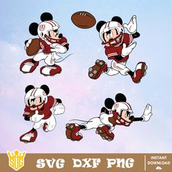 UMass Minutemen Mickey Mouse Disney SVG, NCAA SVG, Disney SVG, Vector, Cricut, Cut Files, Clipart, Digital Download File