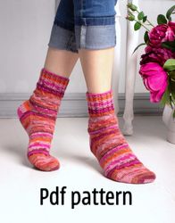 Sock pattern woman's. Home sock pattern.