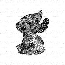 Mandala Pattern Stitch SVG, Cute Stitch SVG, Disney Lilo Stitch SVG, Lilo and Stitch Cricut, Disney Characters SVG, Cart