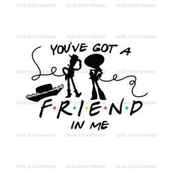 You Are Got A Friend In Me Pixar Cartoon Toy Story Woody Jessie SVG Silhouette