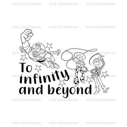 To Infinity And Beyond Buzz Lightyear Toy Story SVG Silhouette