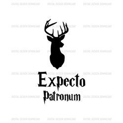 Expecto Patronum Moose Head Harry Potter Movie SVG Clipart