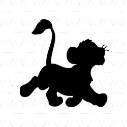 Simba Cartoon The Lion Cub King Silhouette SVG Cricut