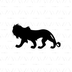 Scar The Dark Lion King Magic Band Silhouette SVG