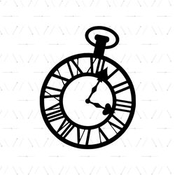 Alice In Wonderland Clock TeaTime SVG