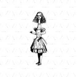 Alice With a Long Neck Alice's Adventure In Wonderland SVG