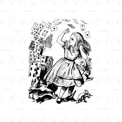 A Pack Of Cards Alice In Wonderland Silhouette SVG