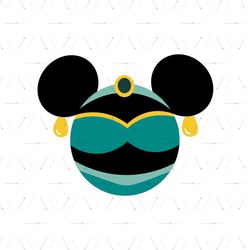 Mickey Mouse Head Princess Jasmine SVG Disney Clipart SVG