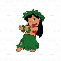Lilo Pelekai Hawaiian Girl Disney Cartoon SVG