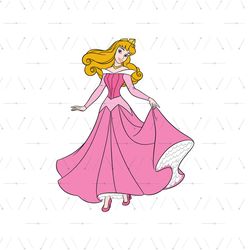 Beautiful Princess Aurora Disney Sleeping Beauty SVG Clipart