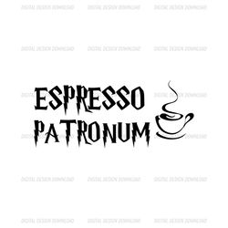 Espresso Patronum Harry Potter Coffee SVG