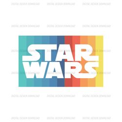 Colorful Star Wars Flag Happy Star Wars Day SVG