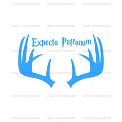 Blue Horn Moose Expecto Patronum Harry Potter Movie SVG