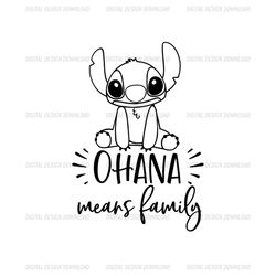Ohana Means Family Lilo Stitch SVG