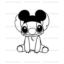 Mickey Mouse Ears Stitch SVG