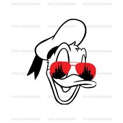 Donald Duck Sunglasses SVG Cut File
