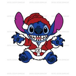 Santa Stitch Costume Disney Funny SVG