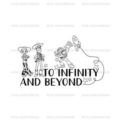 To Infinity And Beyond Rocket Fly Toy Story Silhouette SVG
